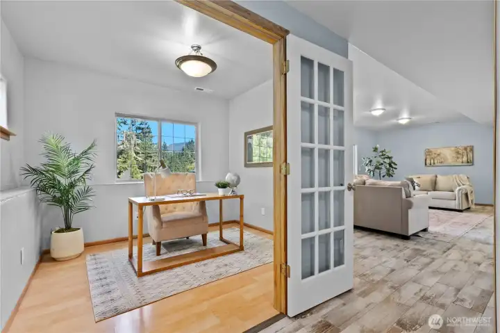 Lower level office space