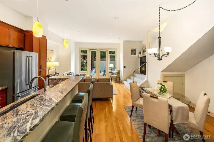 You're home! Open layout with lots of natural light!