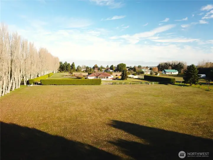 Aerial view to North