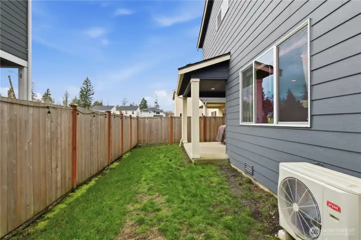 Fully fenced yard ~