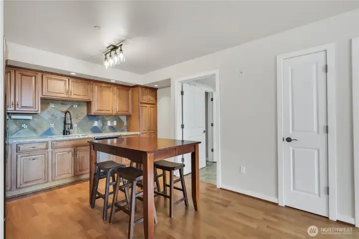 In kitchen pantry at right of kitchen,