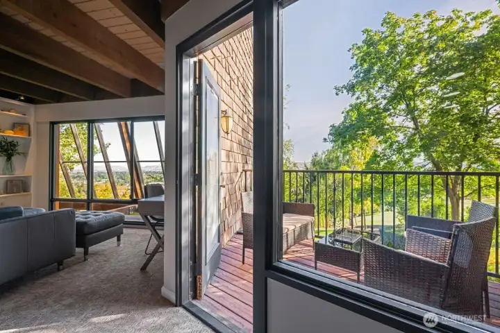 Endless views from one of the many balconies