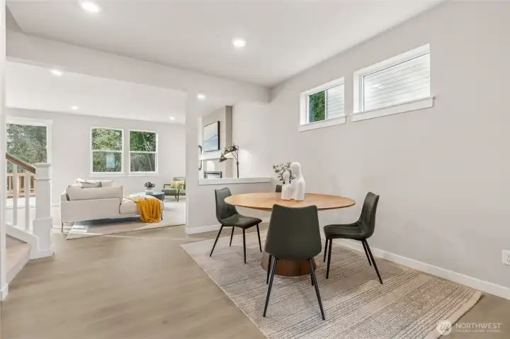 Designated dinning spacePhoto's are for representational purposes only. Colors and finishes may differ.. Photo's are for representational purposes only. Colors and finishes may differ.