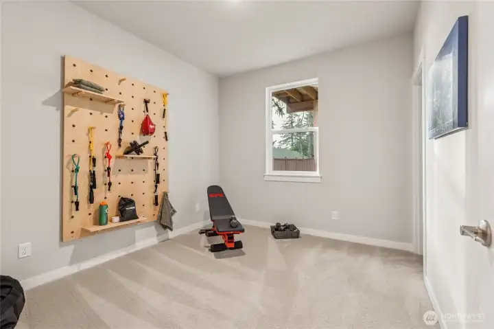 Daylight basement is on slab and makes the perfect place for a gym or guest room.Photo's are for representational purposes only. Colors and finishes may differ.