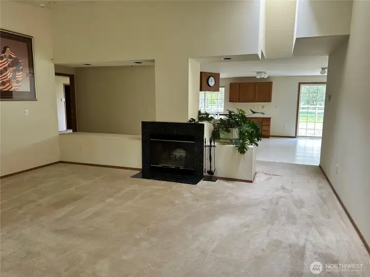 Large living area greets you through the front door