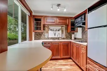 Second kitchen in guest bedroom