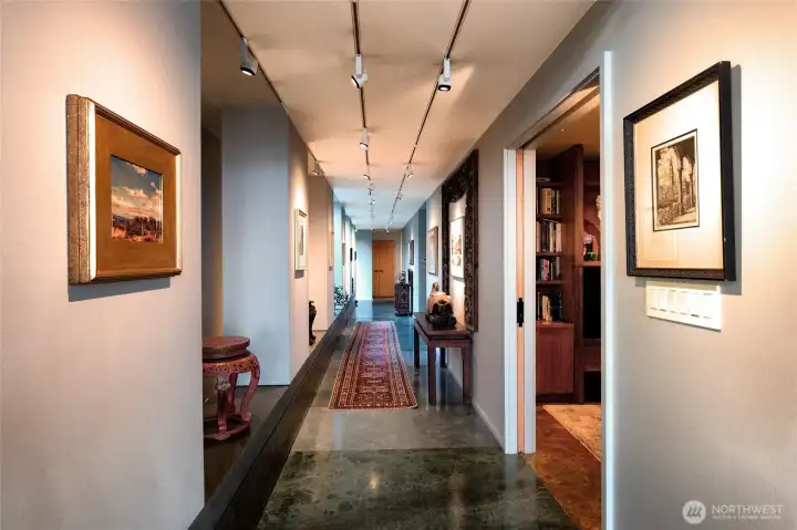 Entrance art walk