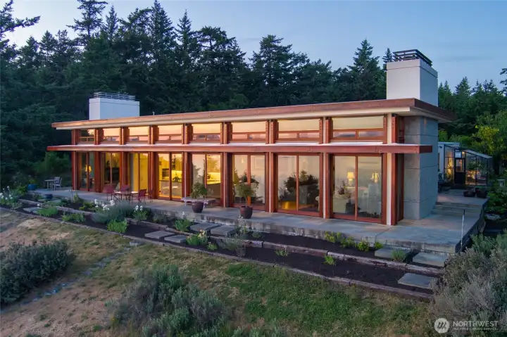 Home at dusk