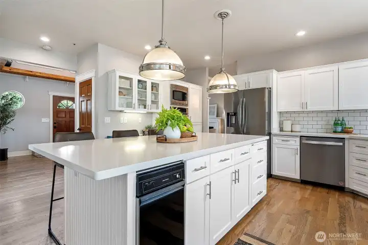 Designed as the heart of the home, the chef's kitchen blends beauty with functionality.