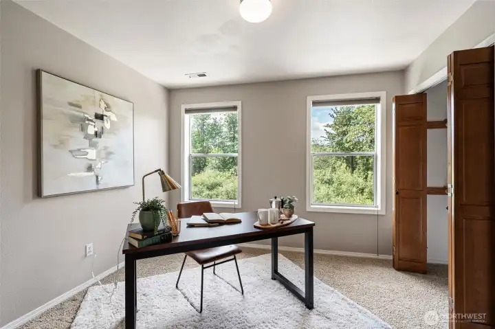Upstairs we go -Additional bedrooms and living areas provide flexibility for family, guests, or home office needs.