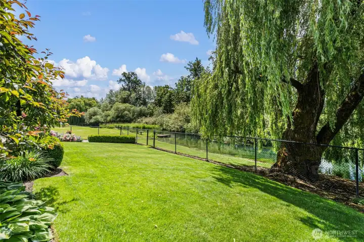 Beyond the home, the creek becomes an extension of your backyard adventure - Huckleberry Finn would love this place!