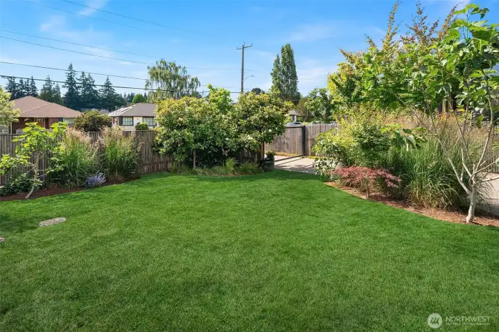Thoughtfully planned, mature landscaping to enjoy through the seasons.