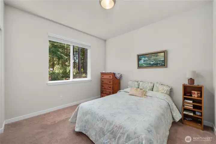 Comfortable secondary bedroom with carpeted flooring, natural light, neutral finishes, and a flexible layout for guests or household members. Comfortable secondary bedroom with carpeted flooring, natural light, neutral finishes, and a flexible layout for guests or household members.