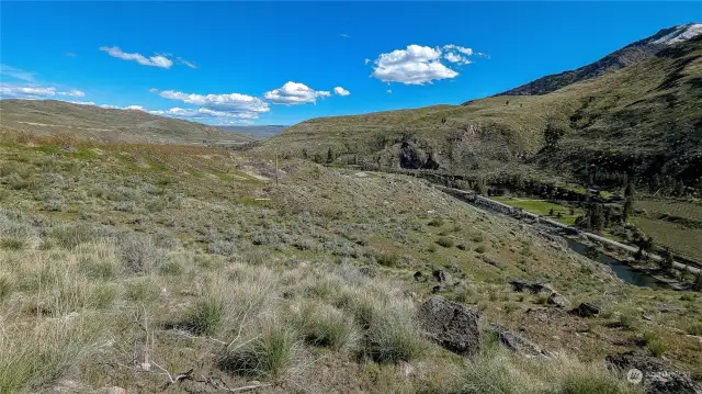 Looking East from SW area of property.