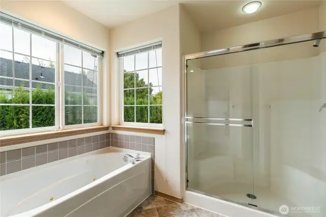 separate shower