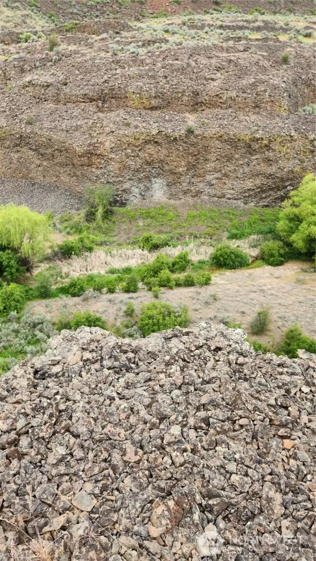 Looking down to McCartney Creek