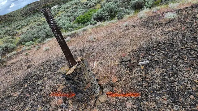 This is where the property line widens