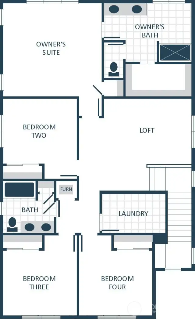 Photographs are for illustrative purposes only. Features, finishes, interior/exterior colors, landscaping and floorplan shown may vary from actual homes built.