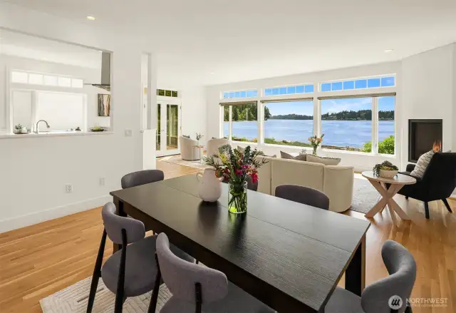 Views from every corner of the main living area.
