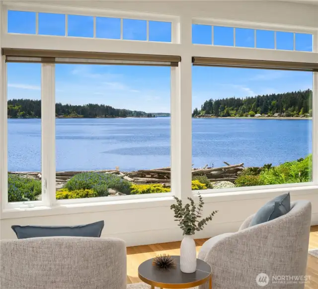 Intimate spot to chat, read, sip or just take in the view.
