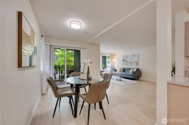 Dining Room with Private Balcony