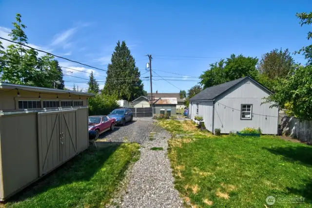 Large backyard