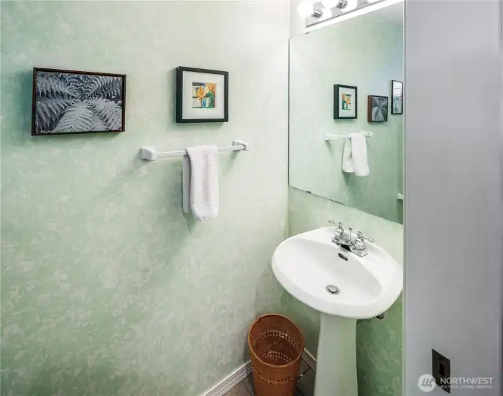 Half bath on main floor.