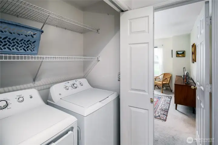 Laundry upstairs.