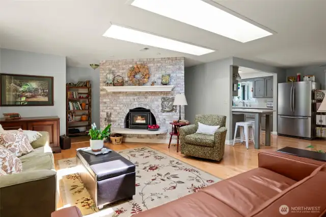 Beautiful Engineered hardwood flooring throughout the home.