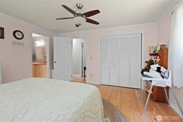 Second bedroom with its En suite. All the interior doors, trim and molding has been updated