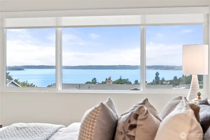 Primary Suite with breathtaking view of the Sound!