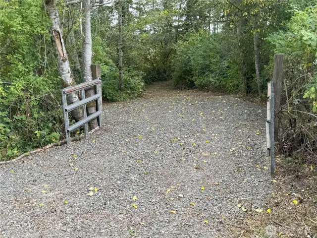 entry gate at the property, off Bayshore Dr