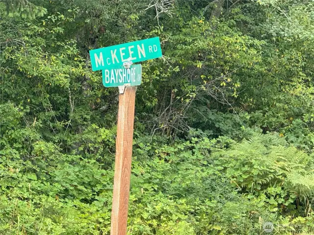 nearest street sign to the entrance of the property