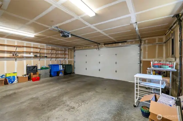 HUGE 2 car garage