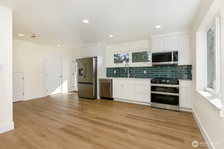 View of kitchen from Living room