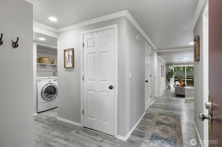Entry with closet for storage