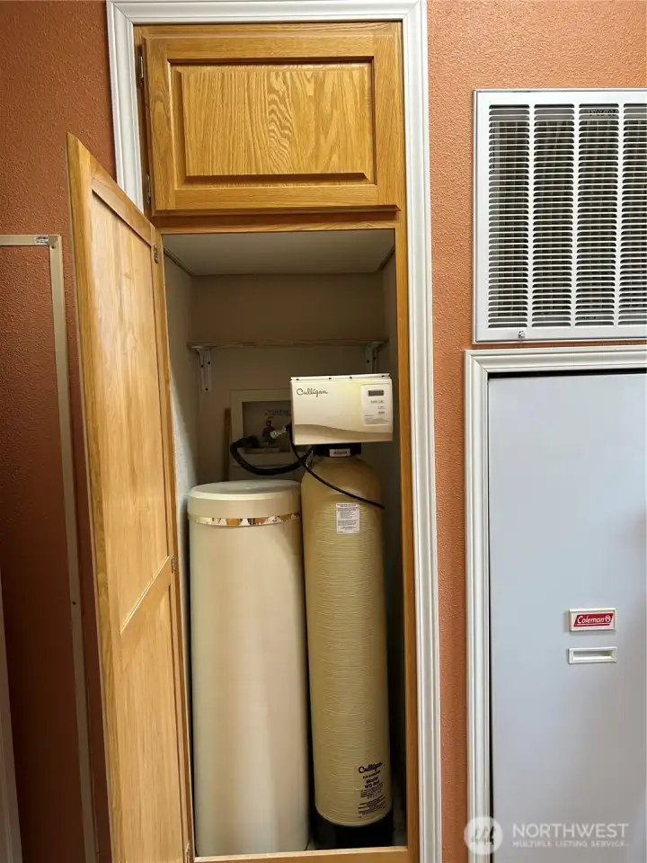 Water softener included.