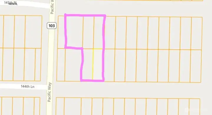 Property Lines not to scale. Buyer will verify.
