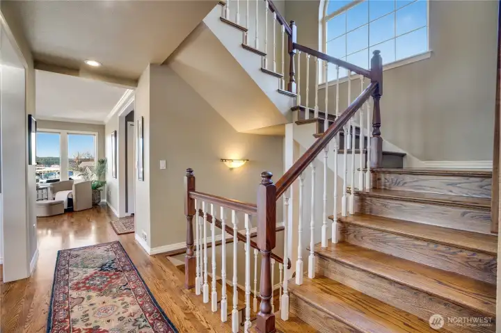 Upstairs you'll find the owner's suite!