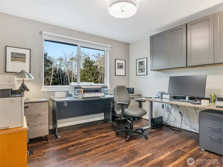 Bedroom #3 currently used as a second office.