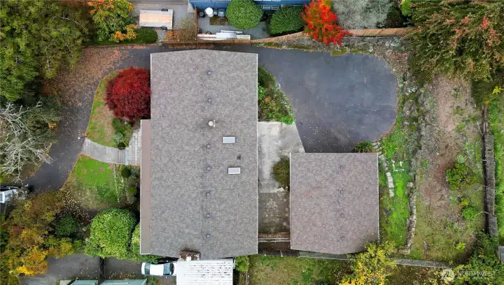 Overhead view of the property.