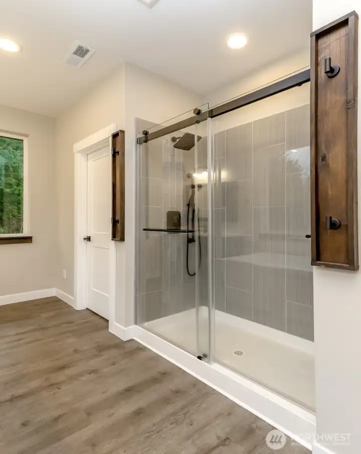 Walk in shower primary bath