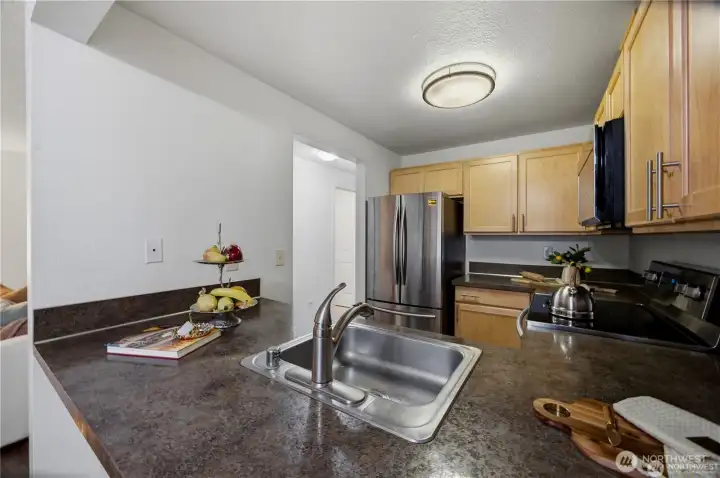 Kitchen looking from dining room