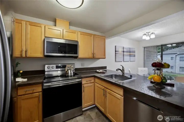 Kitchen looking northwest