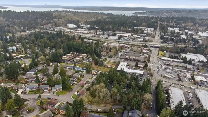 looking west. Lake Washington just minutes away. Just go west down NE 116th.