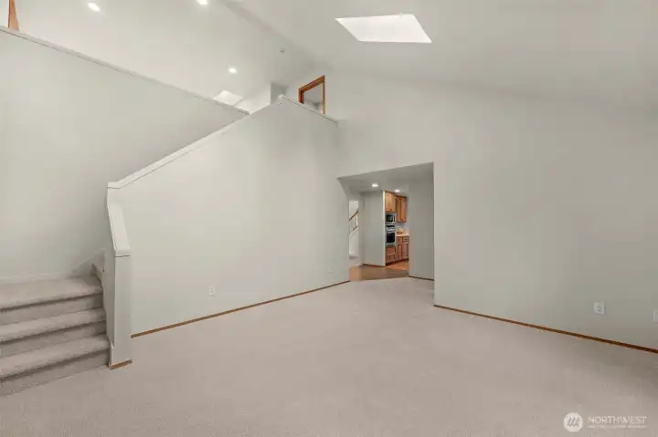 Second staircase leads to second level bonus room.