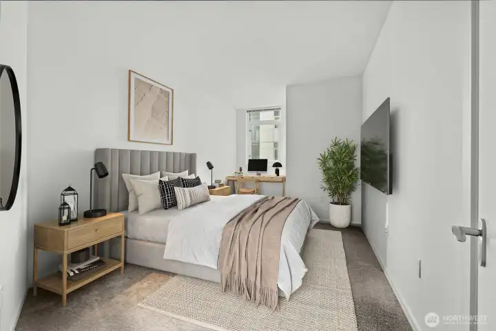 Second bedroom (virtually staged)