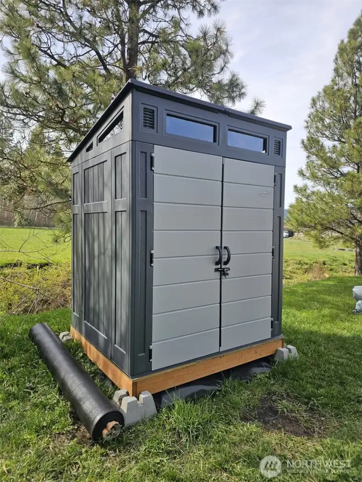 New storage building for yard tools, etc