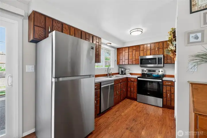 One year home warranty included, all appliances covered under warranty.