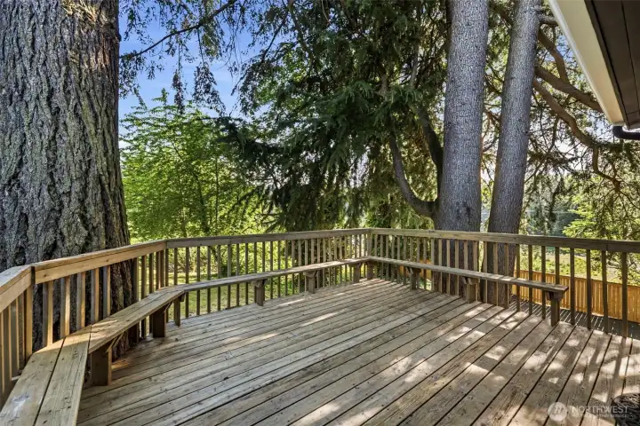 Another view from the deck where you can really see how nice this property truly is.